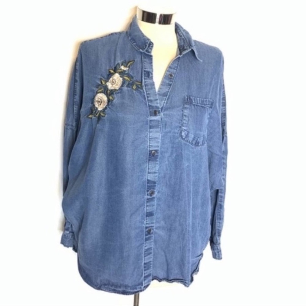 ZARA embroidered shirt